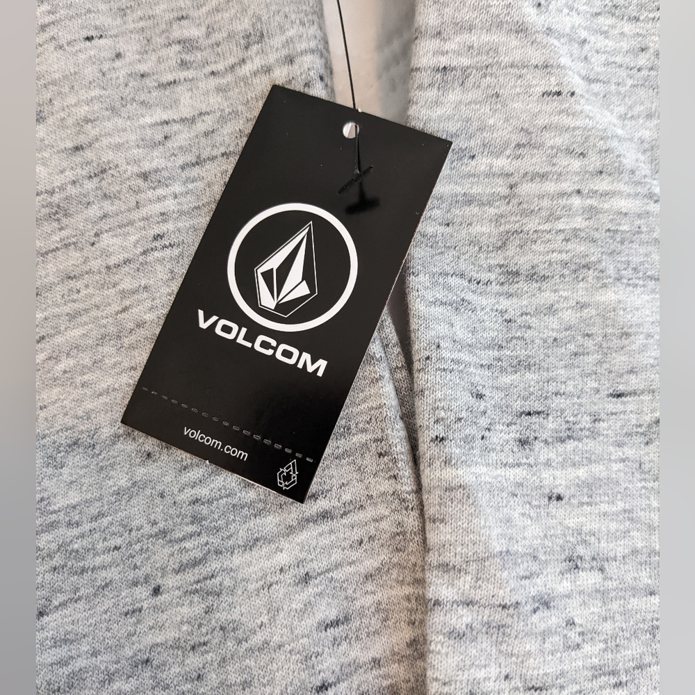 Volcom Gray Foreman Pullover Sweatshirt Hoodie Fleece Men's Medium New - Picture 8 of 11